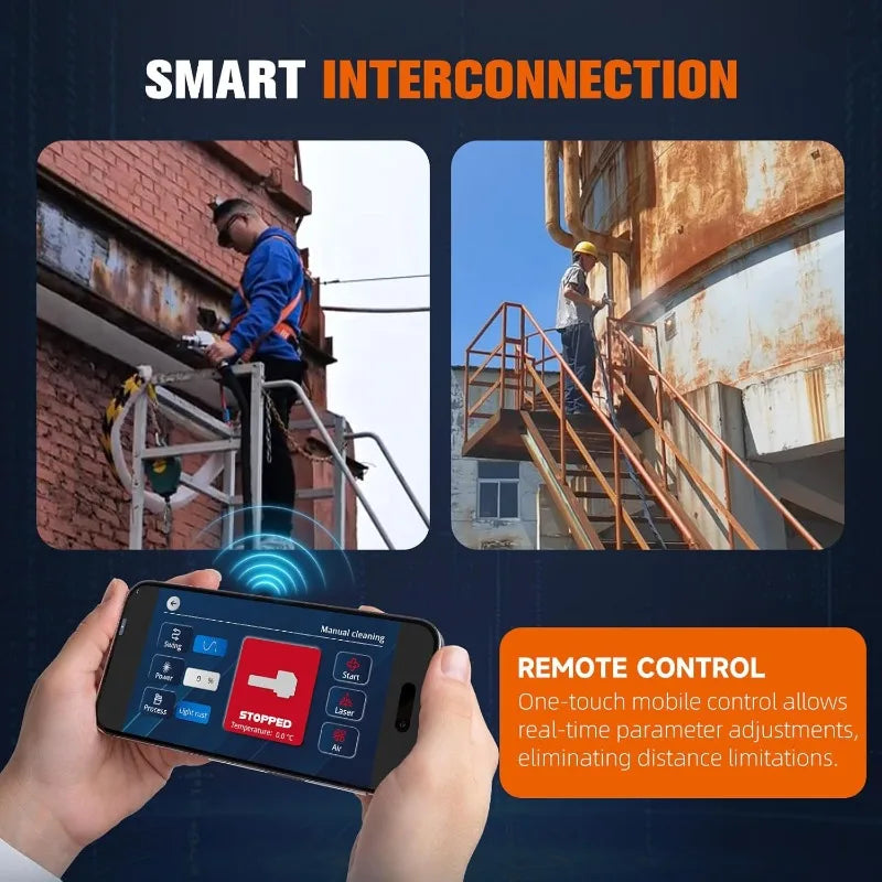 1500W Portable Laser Cleaning Machine, 250mm Scan Range, 220V Handheld Rust Remover Ai-TechWorld