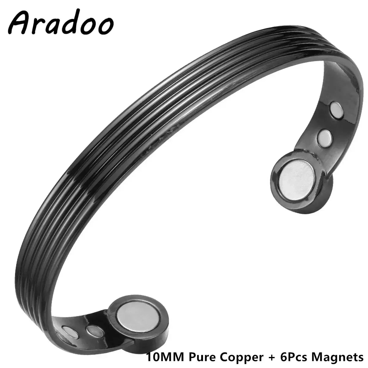 ARADOO Pure Copper Bracelets for Women 3500 Gauss Magnetic Therapy Braided Cuff Bangle Jewelry Gift Ai-TechWorld