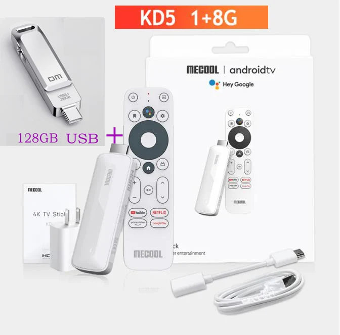 Full HD 4K Android 11 TV Stick Mecool KD5 1GB 8GB Amlogic S805X2 Smart TV Box Dual wifi Quad Core Bluetooth Support Media Player Ai-TechWorld ai-techworld