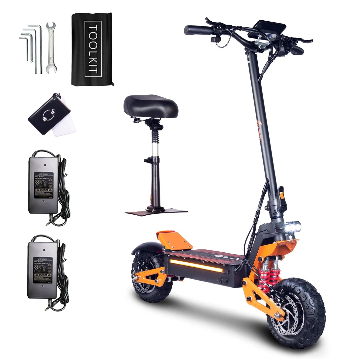 X5 6000W Dual Motor Eelectric Scooter in China Stock 60v 40ah Large Battery Remote Scooter with Seat 11-inch Tires Ai-TechWorld