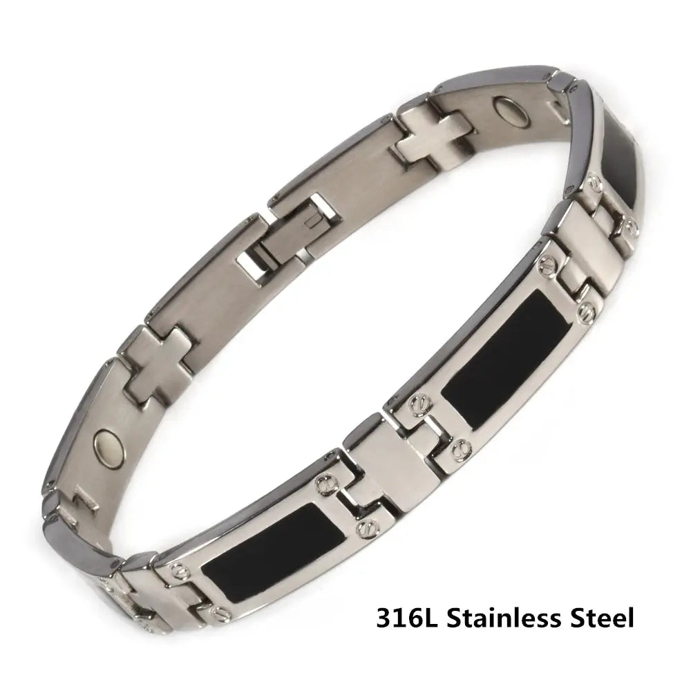 Pure Titanium Hematite Therapy Bracelet Tungsten Ceramic Blood Pressure Slimming Bracelet Weight Loss Bracelet Ai-TechWorld