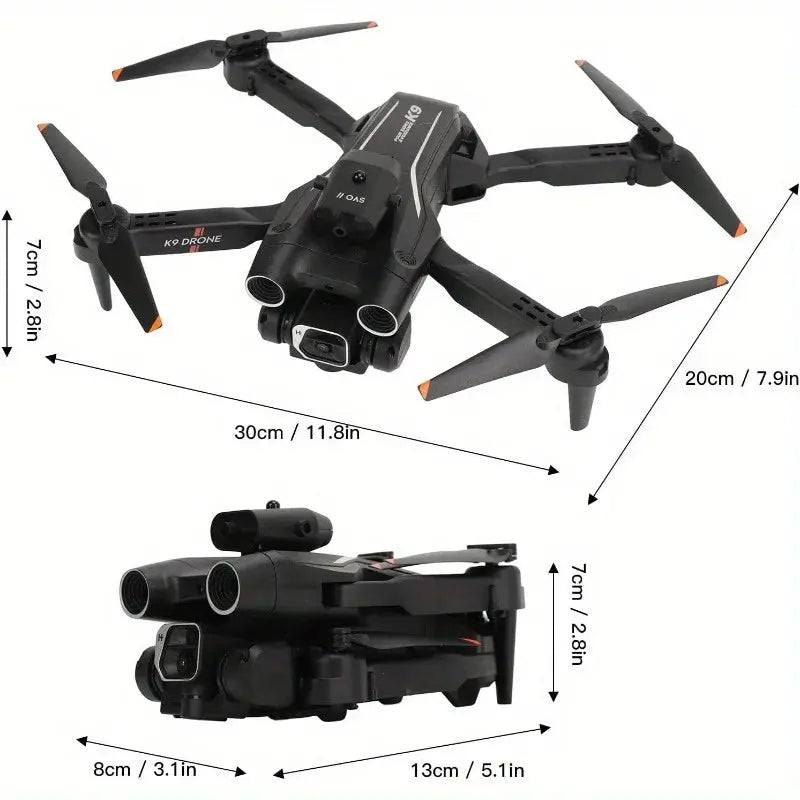 Foldable Camera Drone for Beginners & Adult - Four Direction Obstacle Avoidance, 360° Flips, One-Key Take Off/ Landing, 3D Flips Ai-TechWorld