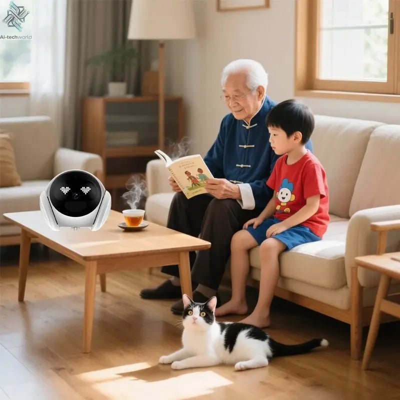 Smart Home Robot Monitor – Child, Pet & Elderly Companion with Motion Detection, 2 - Way Audio & App Control - Ai - TechWorld