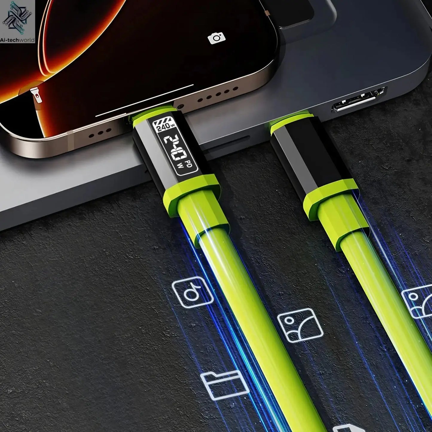 Type C Fast Charging Charger For Samsung Huawei Xiaomi Type C USB Quick Charger Cable Date Sync Nylon Braided Wire Charger Cable Ai-TechWorld