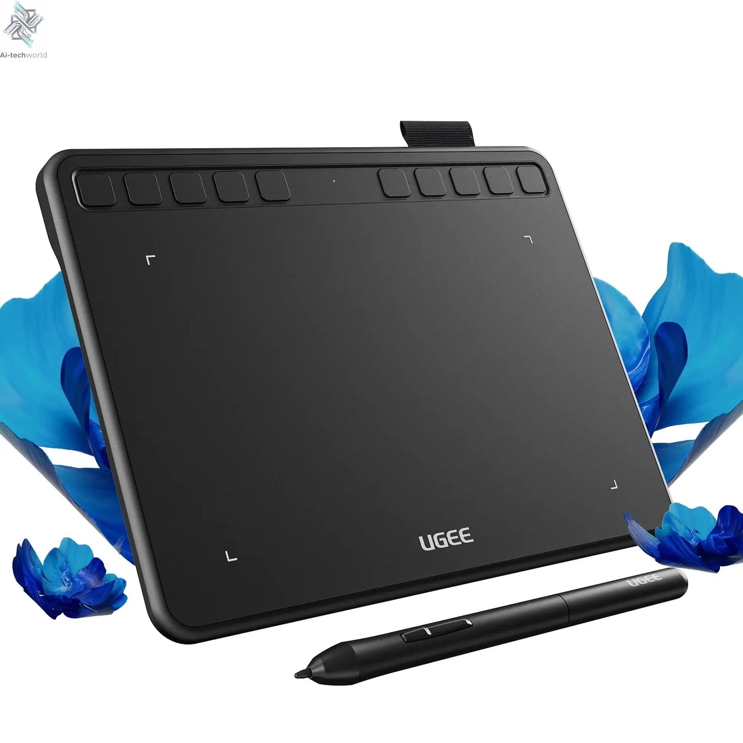 UGEE S640 Graphic Tablet 6 Inch Drawing Tablets Digital Pen Pad Writing Drawing Board 8192 Stylus for Android Windows Mac Laptop Ai-TechWorld