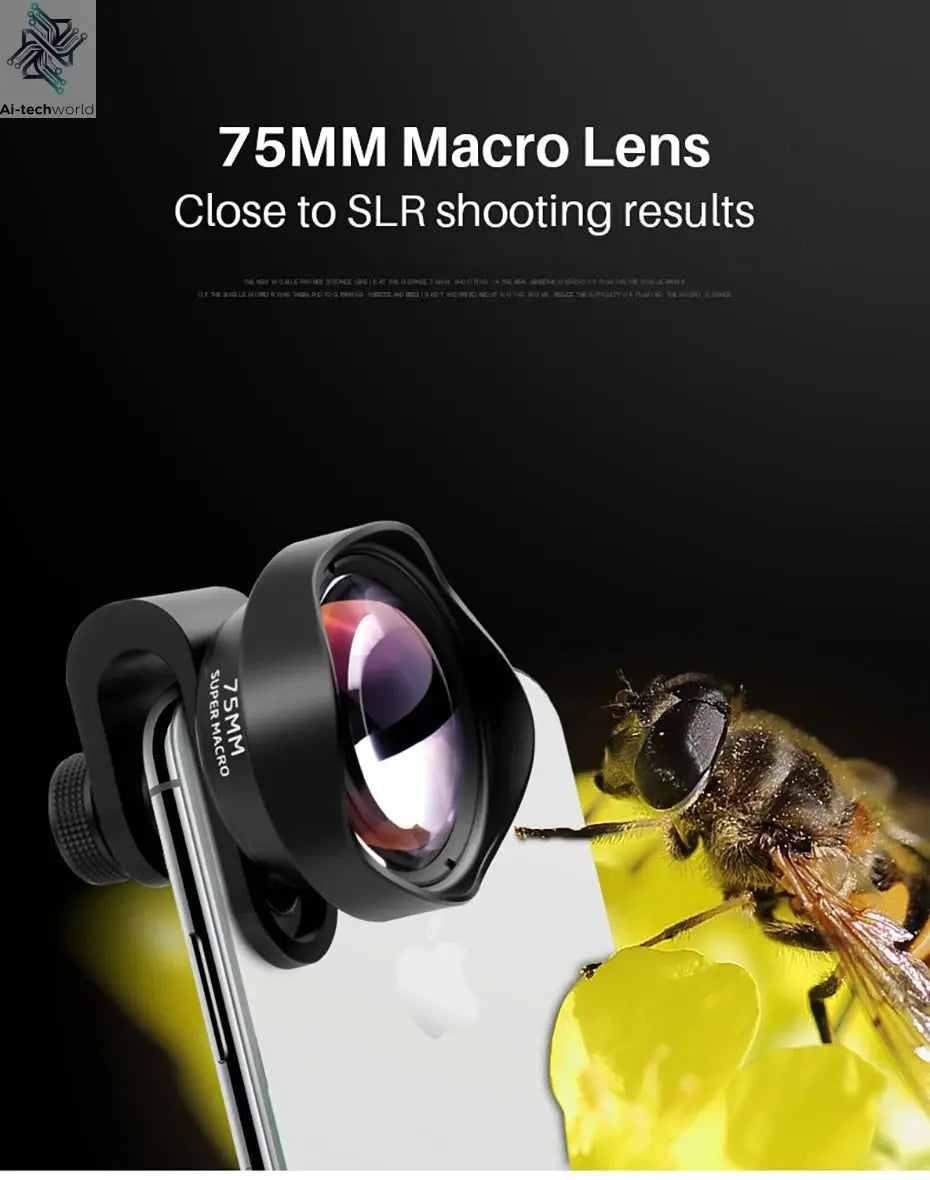 Ulanzi 17mm 10X Macro Lens Universal For iPhone 13 14 15 16 Mini Pro Max Samsung S20 S21 S22 S23 Ultra Huawei XiaoMi Phone Lens Ai-TechWorld
