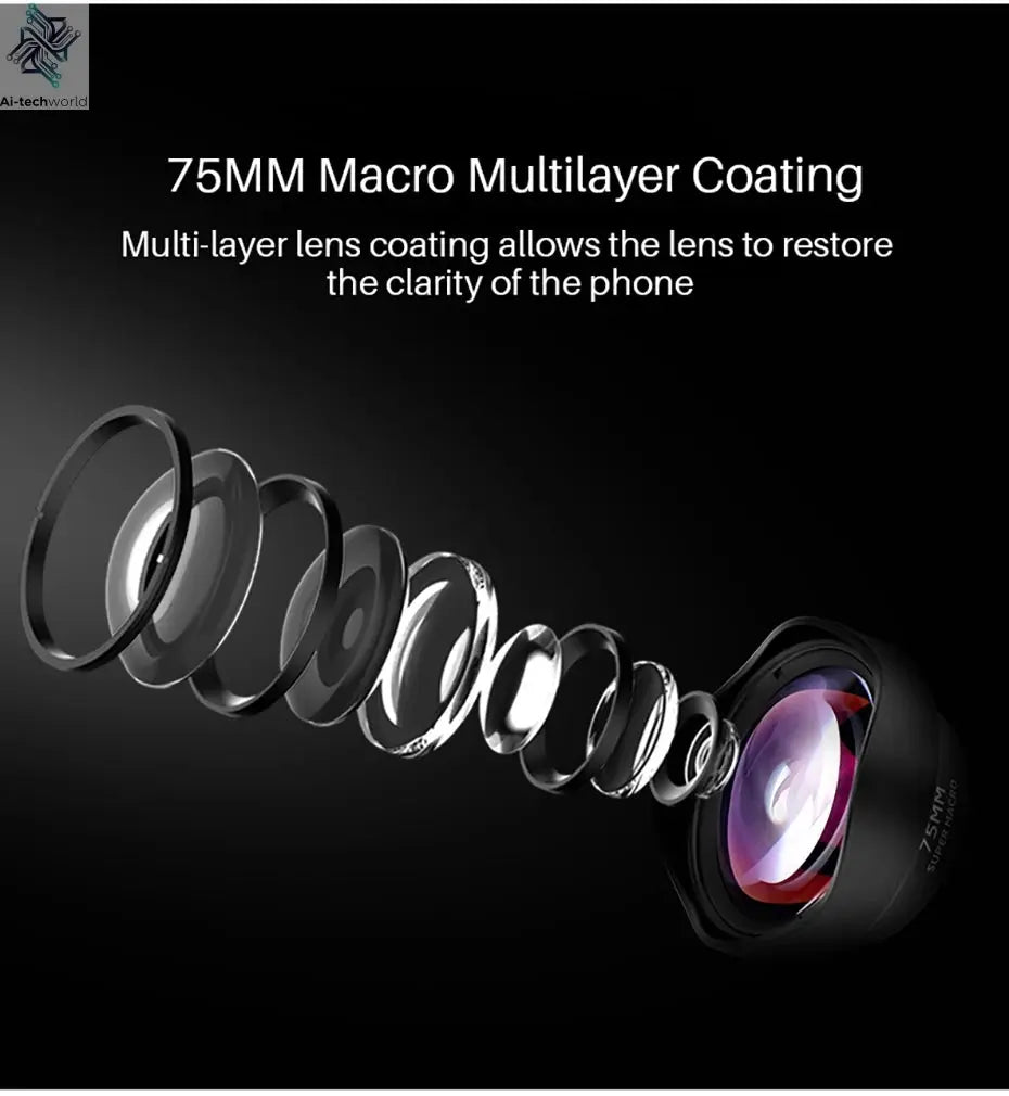 Ulanzi 17mm 10X Macro Lens Universal For iPhone 13 14 15 16 Mini Pro Max Samsung S20 S21 S22 S23 Ultra Huawei XiaoMi Phone Lens Ai-TechWorld