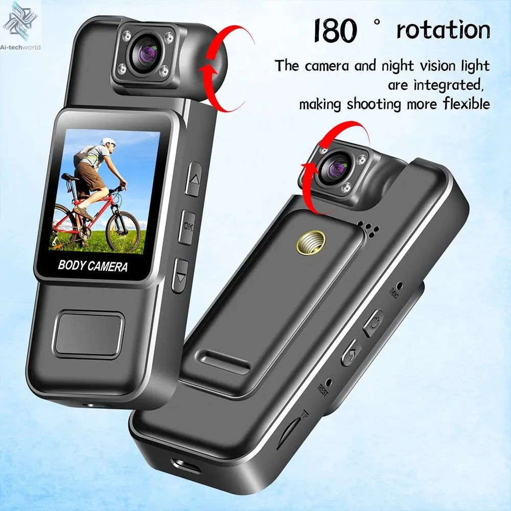 Ultra HD 4K WiFi Mini Camera Portable Digital Video Recorder Police BodyCam Infrared Night Vision Sports DV Riding Camcorder 카메라 Ai-TechWorld