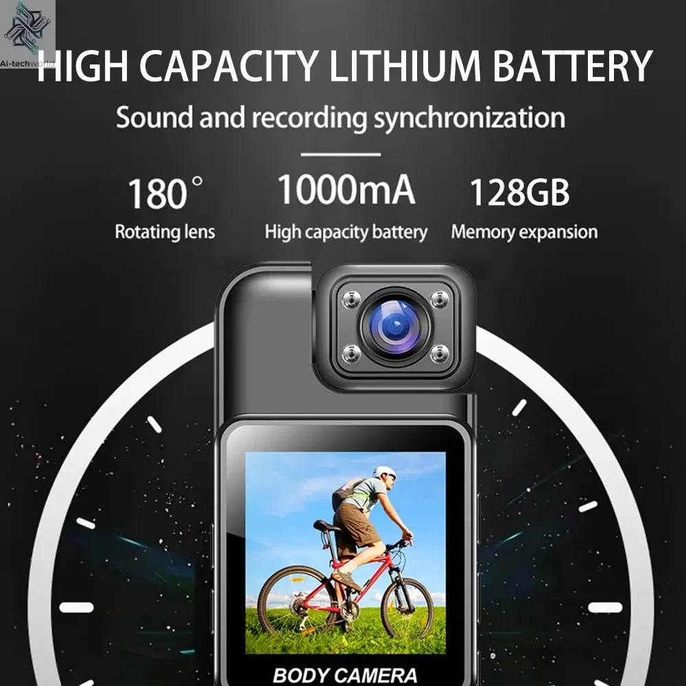 Ultra HD 4K WiFi Mini Camera Portable Digital Video Recorder Police BodyCam Infrared Night Vision Sports DV Riding Camcorder 카메라 Ai-TechWorld