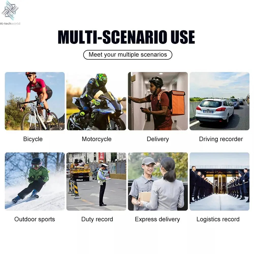 Ultra HD 4K WiFi Mini Camera Portable Digital Video Recorder Police BodyCam Infrared Night Vision Sports DV Riding Camcorder 카메라 Ai-TechWorld