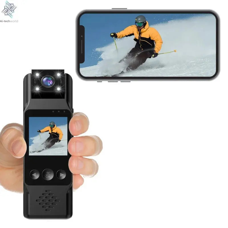 Xiaomi Sports Camera Portable Mini Camera 4K HD Wifi Magnetic Back Clip Digital Video Recorder Worn Body Cam Night Vision DVR Ai-TechWorld