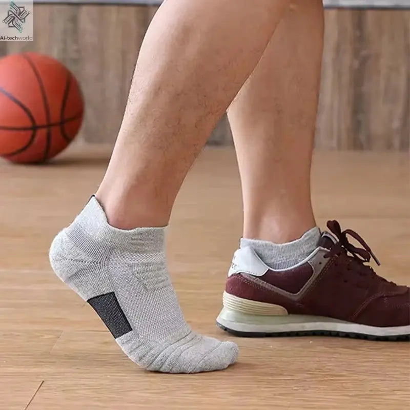1/3 Pairs Anti-slip Football Socks Men Cotton Sock Short Long Tube Soccer Basketball Sport Socks Breathable Deodorous Sock 39-45 Ai-TechWorld 
