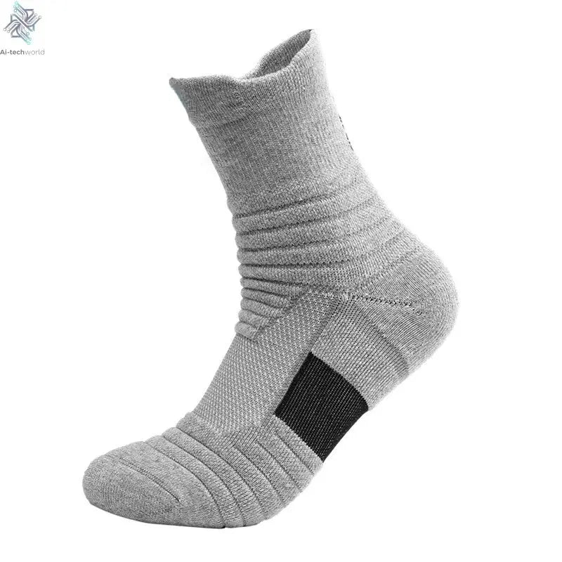 1/3 Pairs Anti-slip Football Socks Men Cotton Sock Short Long Tube Soccer Basketball Sport Socks Breathable Deodorous Sock 39-45 Ai-TechWorld 