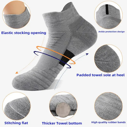 1/3 Pairs Anti-slip Football Socks Men Cotton Sock Short Long Tube Soccer Basketball Sport Socks Breathable Deodorous Sock 39-45 Ai-TechWorld 