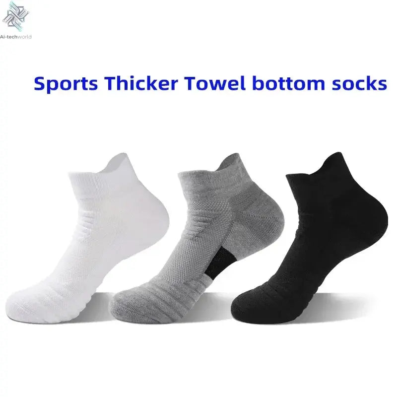 1/3 Pairs Anti-slip Football Socks Men Cotton Sock Short Long Tube Soccer Basketball Sport Socks Breathable Deodorous Sock 39-45 Ai-TechWorld 