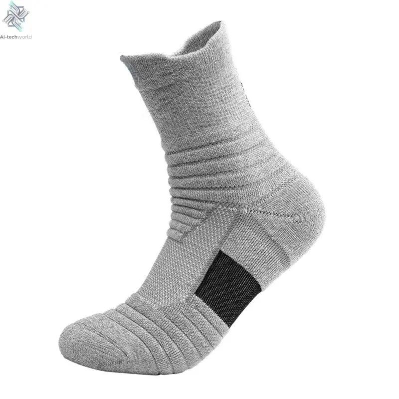 1/3 Pairs Anti-slip Football Socks Men Cotton Sock Short Long Tube Soccer Basketball Sport Socks Breathable Deodorous Sock 39-45 Ai-TechWorld 
