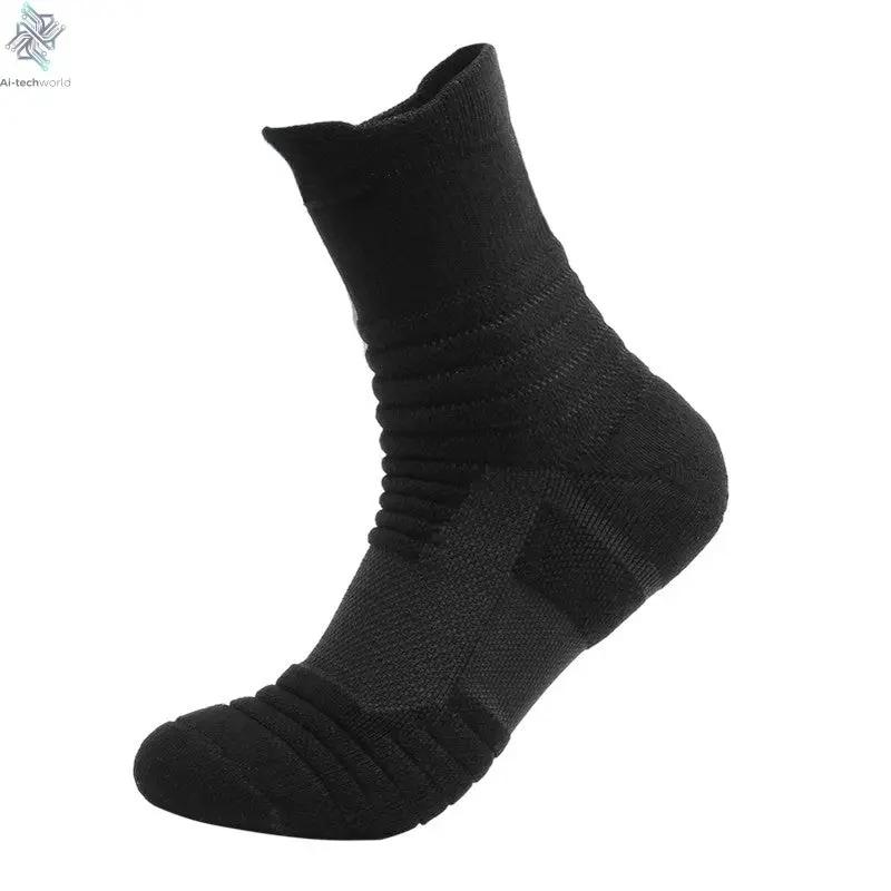 1/3 Pairs Anti-slip Football Socks Men Cotton Sock Short Long Tube Soccer Basketball Sport Socks Breathable Deodorous Sock 39-45 Ai-TechWorld 