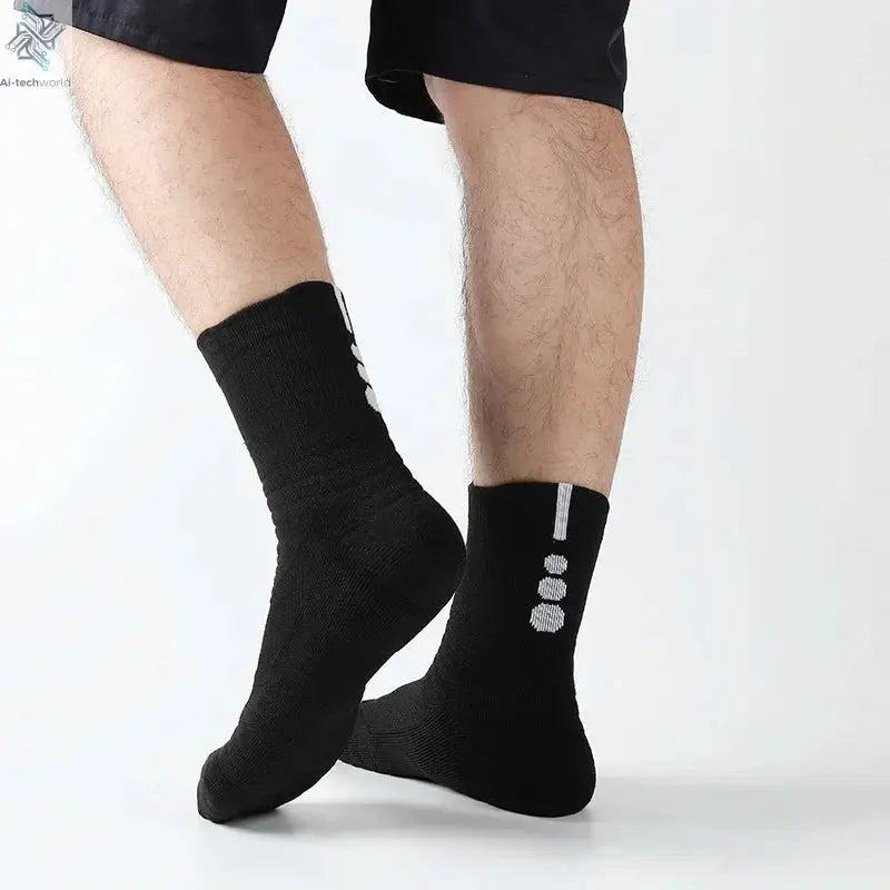 1/3 Pairs Anti-slip Football Socks Men Cotton Sock Short Long Tube Soccer Basketball Sport Socks Breathable Deodorous Sock 39-45 Ai-TechWorld 