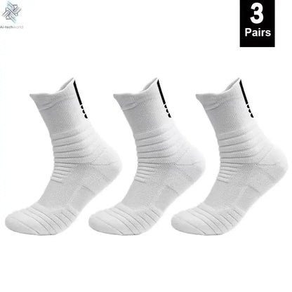 1/3 Pairs Anti-slip Football Socks Men Cotton Sock Short Long Tube Soccer Basketball Sport Socks Breathable Deodorous Sock 39-45 Ai-TechWorld 