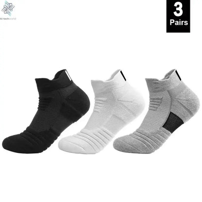 1/3 Pairs Anti-slip Football Socks Men Cotton Sock Short Long Tube Soccer Basketball Sport Socks Breathable Deodorous Sock 39-45 Ai-TechWorld 