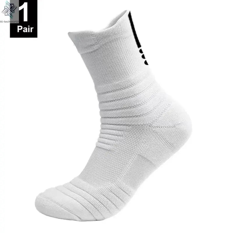 1/3 Pairs Anti-slip Football Socks Men Cotton Sock Short Long Tube Soccer Basketball Sport Socks Breathable Deodorous Sock 39-45 Ai-TechWorld 