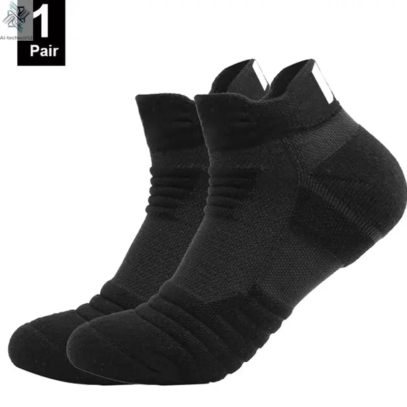 1/3 Pairs Anti-slip Football Socks Men Cotton Sock Short Long Tube Soccer Basketball Sport Socks Breathable Deodorous Sock 39-45 Ai-TechWorld 