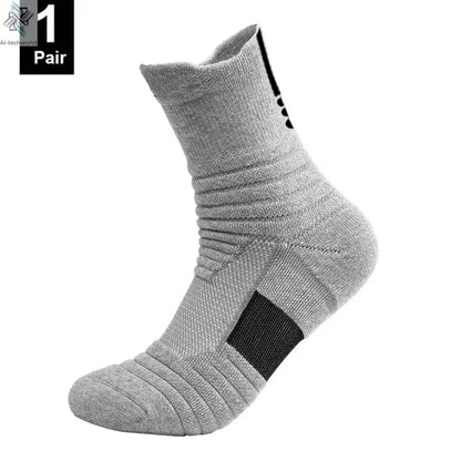 1/3 Pairs Anti-slip Football Socks Men Cotton Sock Short Long Tube Soccer Basketball Sport Socks Breathable Deodorous Sock 39-45 Ai-TechWorld 