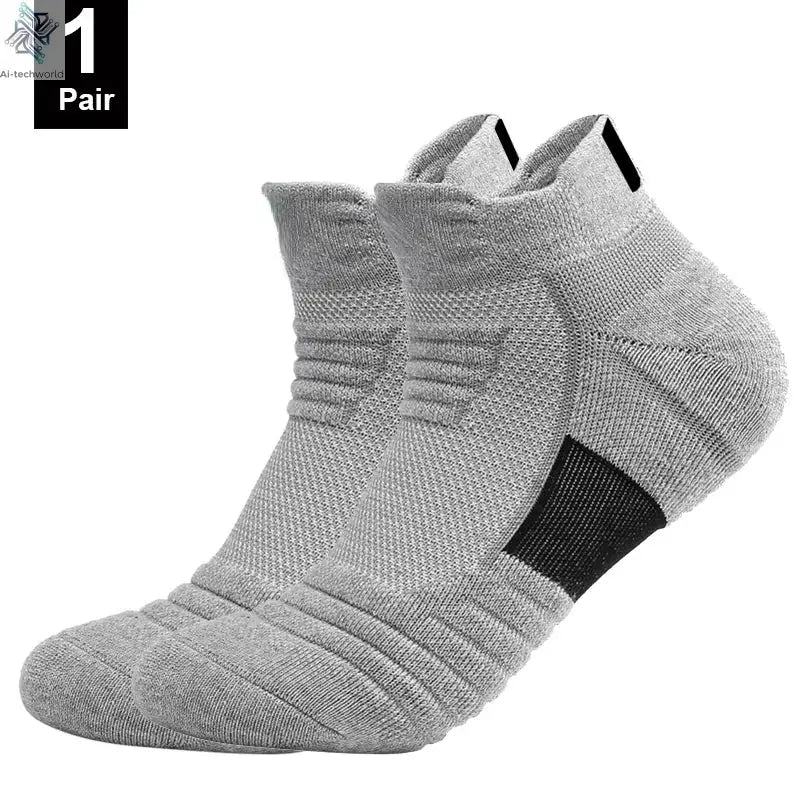 1/3 Pairs Anti-slip Football Socks Men Cotton Sock Short Long Tube Soccer Basketball Sport Socks Breathable Deodorous Sock 39-45 Ai-TechWorld 