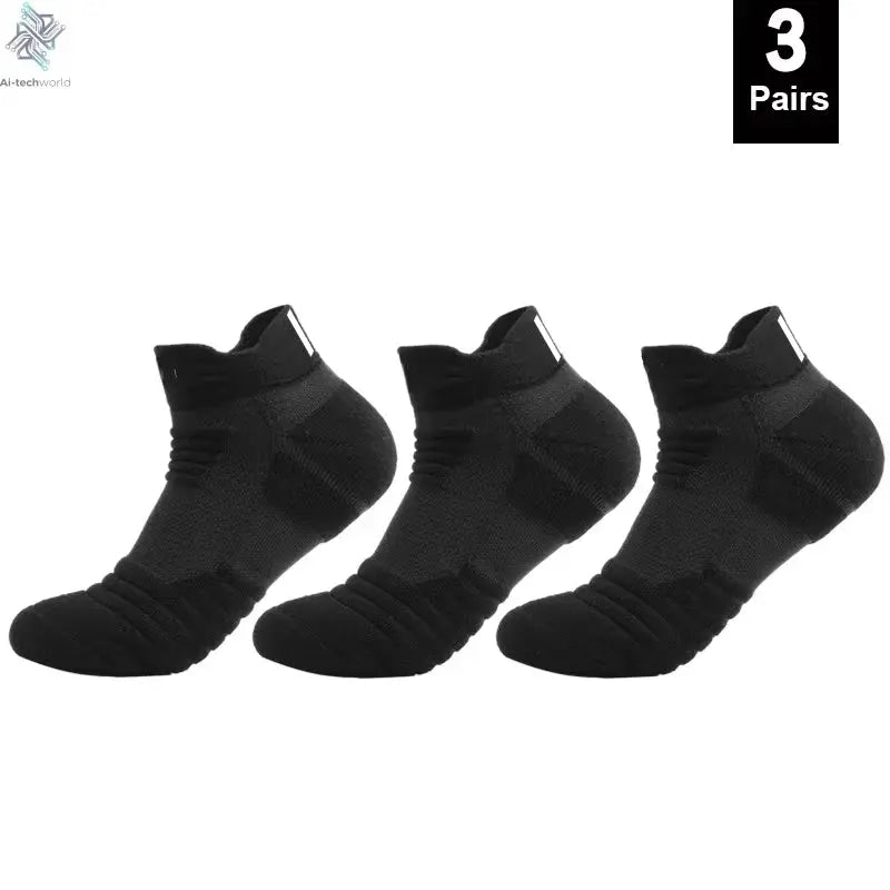 1/3 Pairs Anti-slip Football Socks Men Cotton Sock Short Long Tube Soccer Basketball Sport Socks Breathable Deodorous Sock 39-45 Ai-TechWorld 