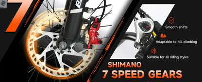 【1 Year Warranty】BAOLUJIE DM01 Electric Bike for Adult 2000W Motor Electric Bike 60V 30AH Moto 42MPH City Commuter Electric Bike Ai-TechWorld 