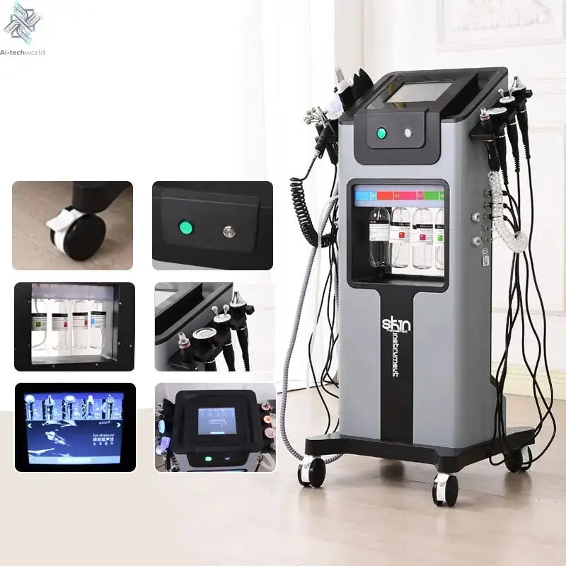 10 in 1 hydra aqua facial peeling diomand dermabrasion facial machine skim Care Ai-TechWorld 