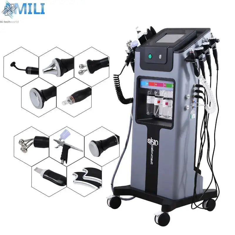 10 in 1 hydra aqua facial peeling diomand dermabrasion facial machine skim Care Ai-TechWorld 