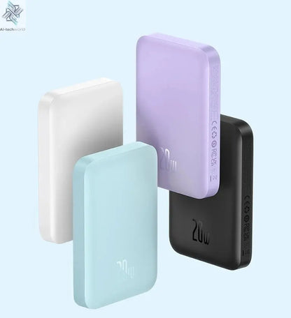 10000mah Magnetic Wireless Power Bank 20W Fast Charge Ultra Thin Portable Charger for iPhone 16 15 14 13 Pro Max Samsung Ai-TechWorld 