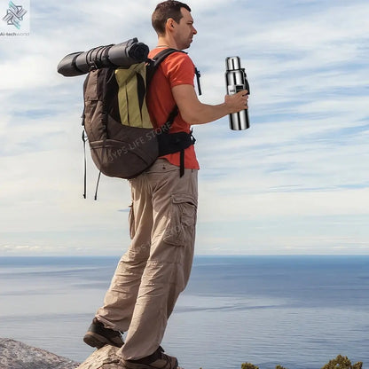 1000ML Stainless Steel Thermos Bottle Sport Thermal Water Bottle Keep Cold and Hot Insulated Cup Outdoor Campping Vacuum Flasks Ai-TechWorld 