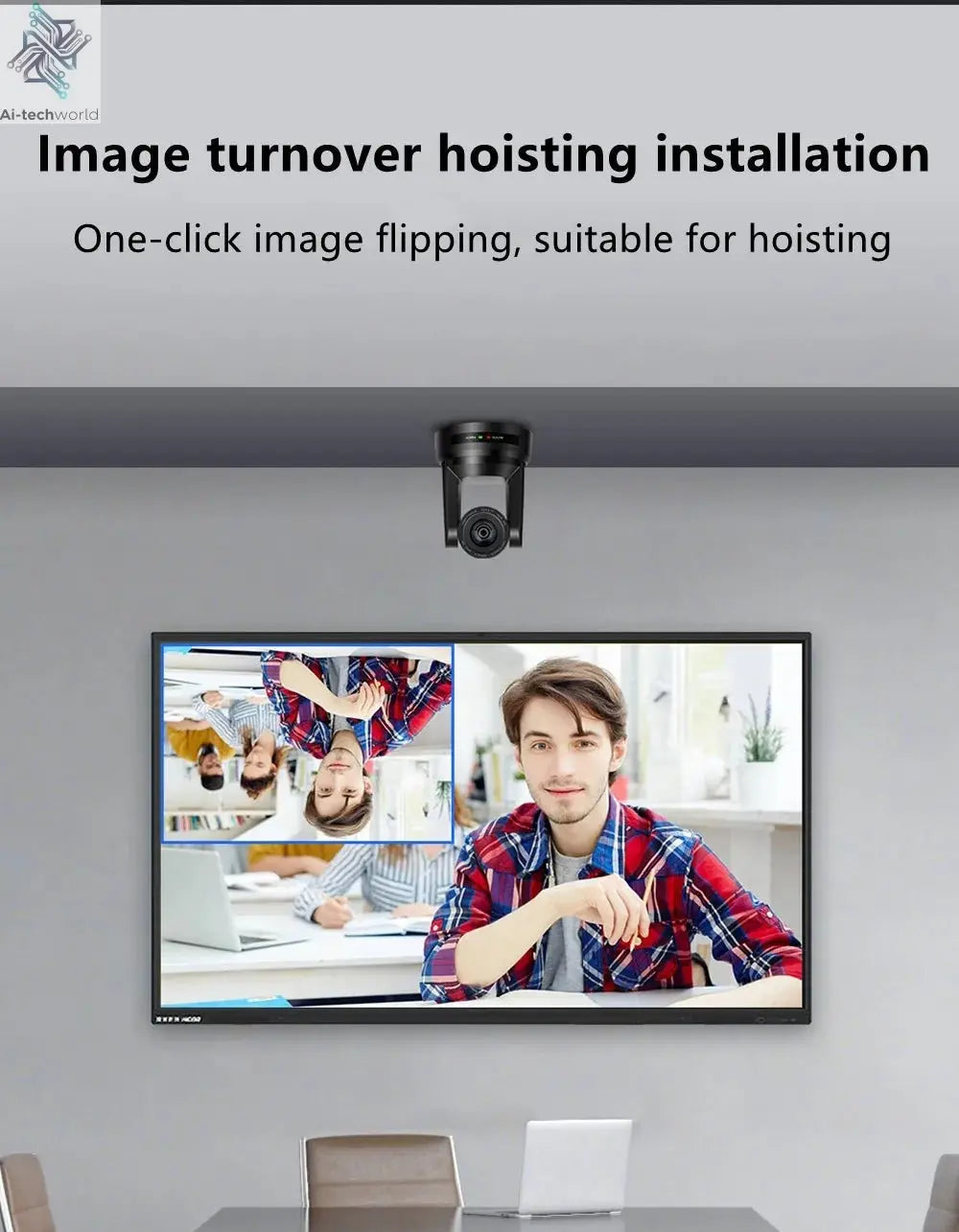 1080P/4K Conference PTZ Camera AI Tracking 60fps 20X Optical Zoom NDI POE HDMI SDI LAN USB3.0 for Church Live Stream Educate - Ai - TechWorld