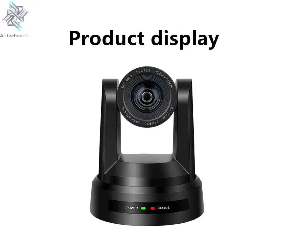 1080P/4K Conference PTZ Camera AI Tracking 60fps 20X Optical Zoom NDI POE HDMI SDI LAN USB3.0 for Church Live Stream Educate - Ai - TechWorld