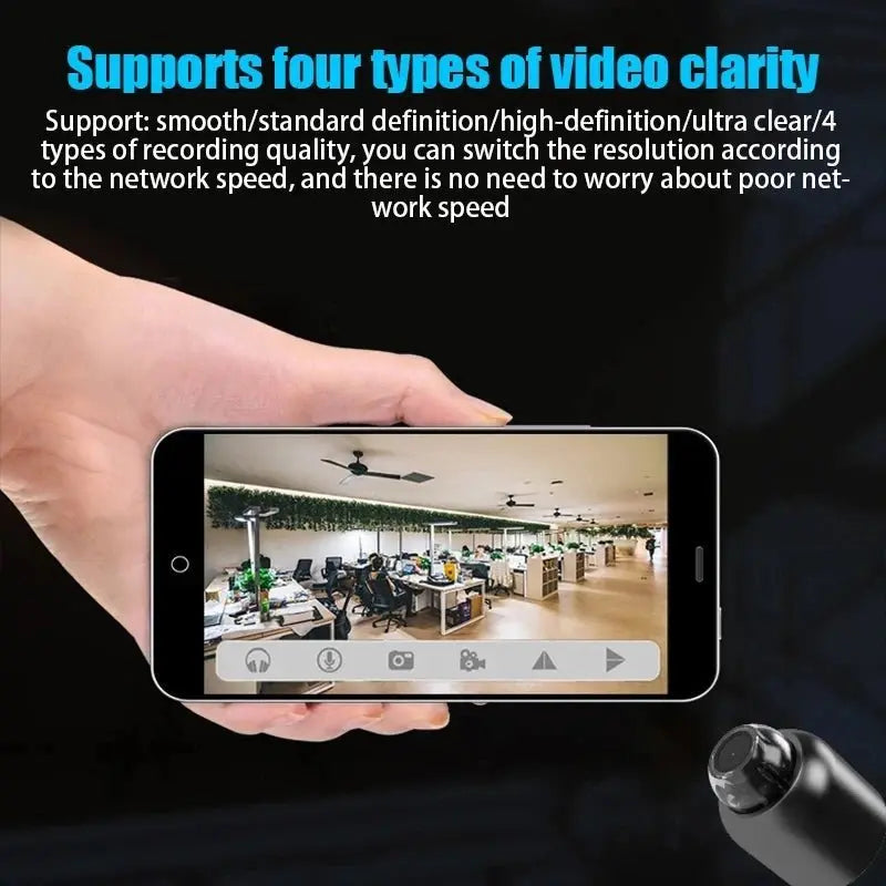 1080P HD Mini Camera WiFi Wireless HD Night Vision Camera Home X5 Remote Camera Kids Pet Safety Monitoring - Ai - TechWorld