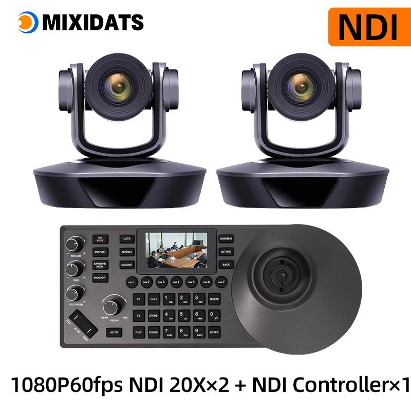 1080P60fps PTZ Camera NDI POE 20X Zoom Conference for Church Meeting 1pc NDI PTZ camera Controller for Video Conferencing 1-8pcs Ai-TechWorld