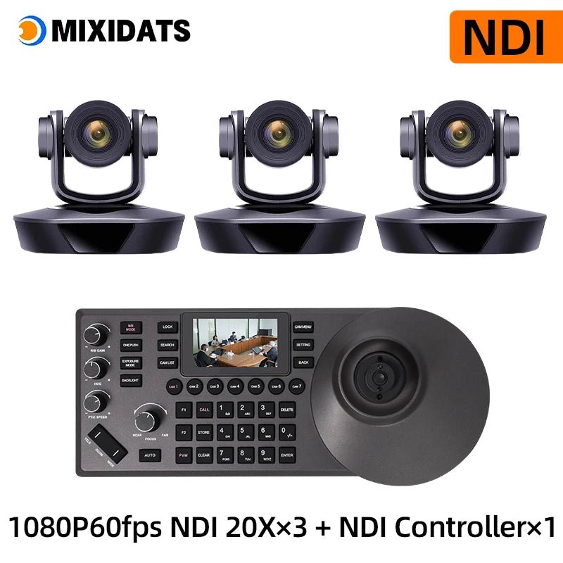 1080P60fps PTZ Camera NDI POE 20X Zoom Conference for Church Meeting 1pc NDI PTZ camera Controller for Video Conferencing 1-8pcs Ai-TechWorld