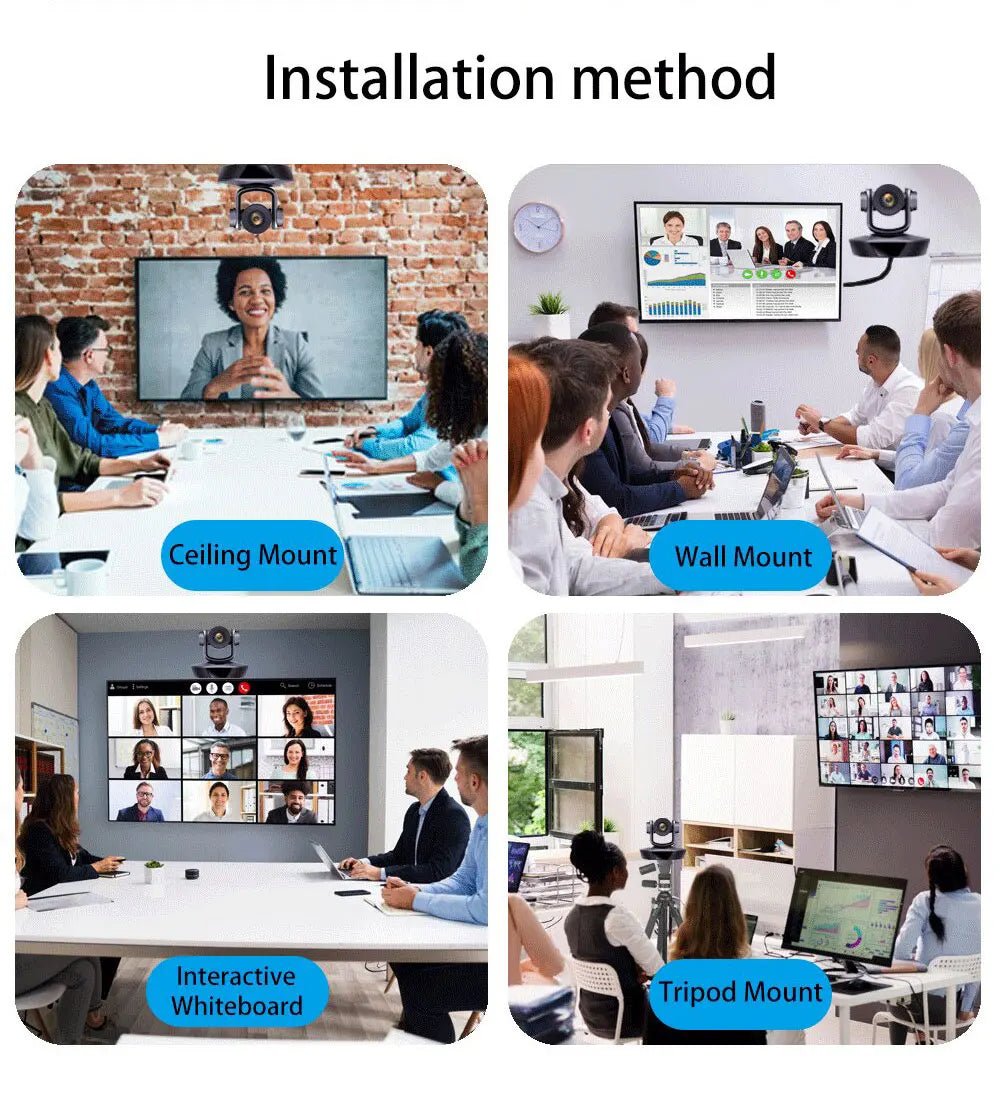 1080P60fps PTZ Camera NDI POE 20X Zoom Conference for Church Meeting 1pc NDI PTZ camera Controller for Video Conferencing 1-8pcs Ai-TechWorld
