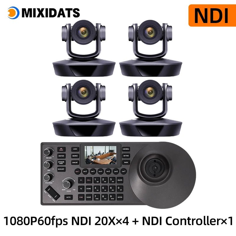 1080P60fps PTZ Camera NDI POE 20X Zoom Conference for Church Meeting 1pc NDI PTZ camera Controller for Video Conferencing 1-8pcs Ai-TechWorld