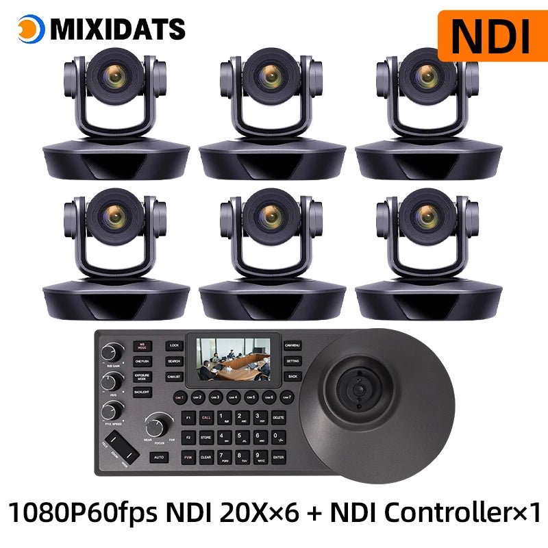 1080P60fps PTZ Camera NDI POE 20X Zoom Conference for Church Meeting 1pc NDI PTZ camera Controller for Video Conferencing 1-8pcs Ai-TechWorld