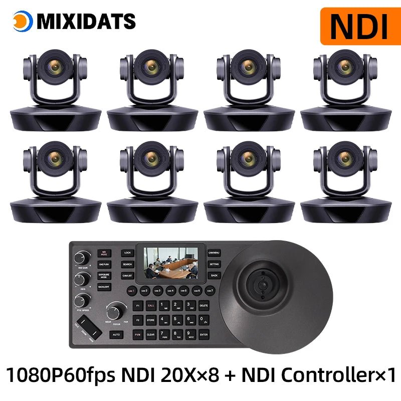 1080P60fps PTZ Camera NDI POE 20X Zoom Conference for Church Meeting 1pc NDI PTZ camera Controller for Video Conferencing 1-8pcs Ai-TechWorld