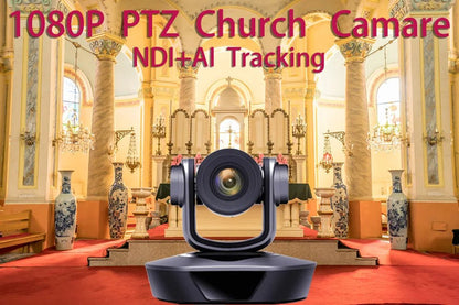 1080P60fps PTZ Camera NDI POE 20X Zoom Conference for Church Meeting 1pc NDI PTZ camera Controller for Video Conferencing 1-8pcs Ai-TechWorld