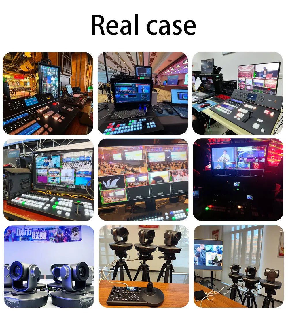 1080P60fps PTZ Camera NDI POE 20X Zoom Conference for Church Meeting 1pc NDI PTZ camera Controller for Video Conferencing 1-8pcs Ai-TechWorld