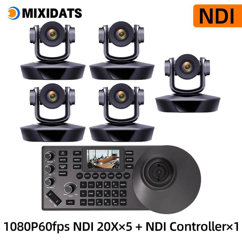1080P60fps PTZ Camera NDI POE 20X Zoom Conference for Church Meeting 1pc NDI PTZ camera Controller for Video Conferencing 1-8pcs Ai-TechWorld