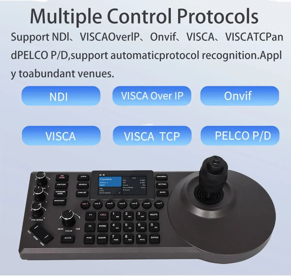 1080P60fps PTZ Camera NDI POE 20X Zoom Conference for Church Meeting 1pc NDI PTZ camera Controller for Video Conferencing 1-8pcs Ai-TechWorld