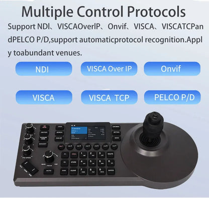 1080P60fps PTZ Camera NDI POE 20X Zoom Conference for Church Meeting 1pc NDI PTZ camera Controller for Video Conferencing 1-8pcs Ai-TechWorld