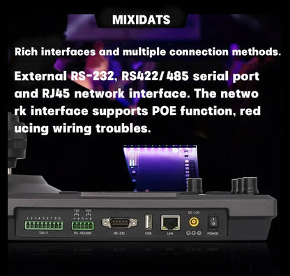 1080P60fps PTZ Camera NDI POE 20X Zoom Conference for Church Meeting 1pc NDI PTZ camera Controller for Video Conferencing 1-8pcs Ai-TechWorld