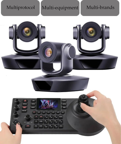 1080P60fps PTZ Camera NDI POE 20X Zoom Conference for Church Meeting 1pc NDI PTZ camera Controller for Video Conferencing 1-8pcs Ai-TechWorld